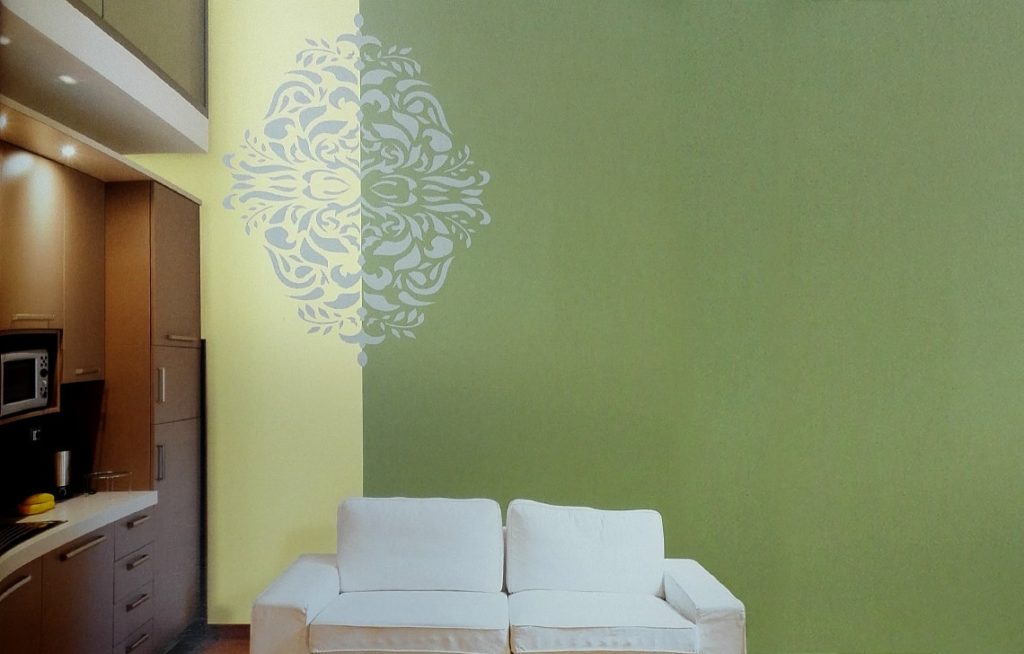 Monarchy : Wall Stencil Painting Design